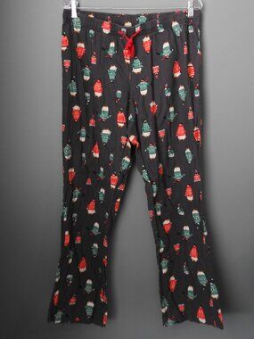 2/$15 Old Navy Gray Flannel Penguin in Sweaters Pajama Bottoms - Size Medium